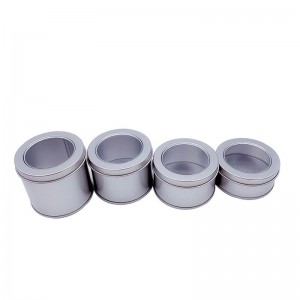 Frosted Paper Clip Tin Can med LID 65 * 30mm