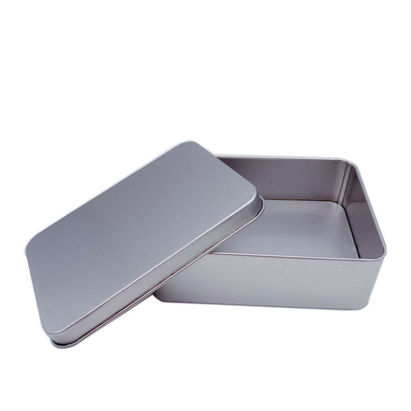 Mus rektangulær frostet tin boks 125 * 90 * 40mm