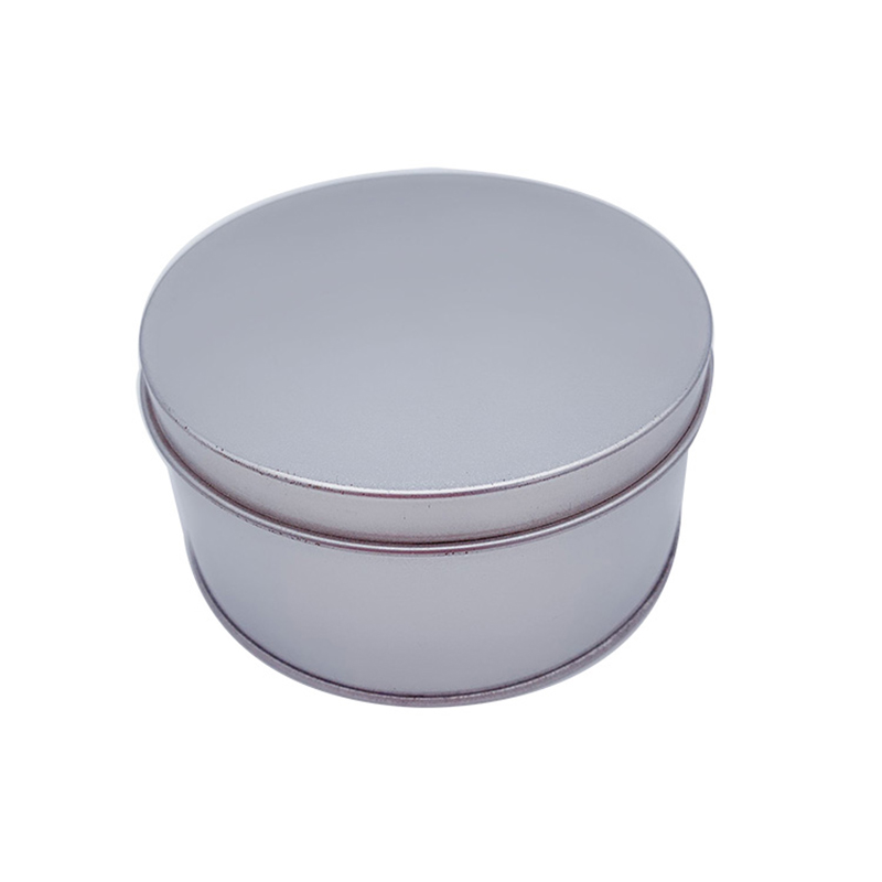 Factory Direct Sale Silver Round Metal Tin Containere med låg Kaffe Tin CANS Engros (90mm * 40mm)